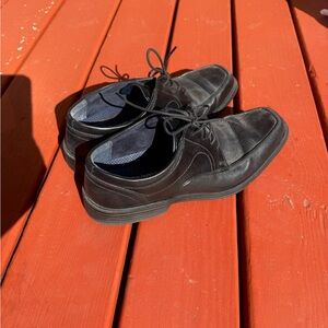 Nunn Bush Black Leather Lace-Up Oxfords size 10.5